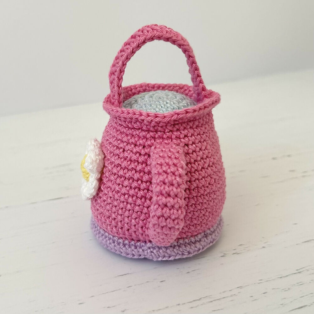 Charming | Crochet | Watering Can | Pink | Ready to Ship