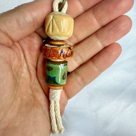 Clay Bead Keyring Decorative Piece