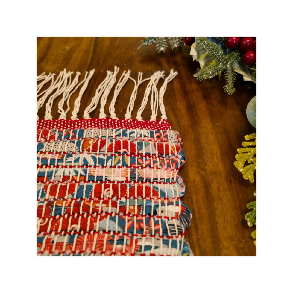 Handwoven Christmas Fabric Placemats