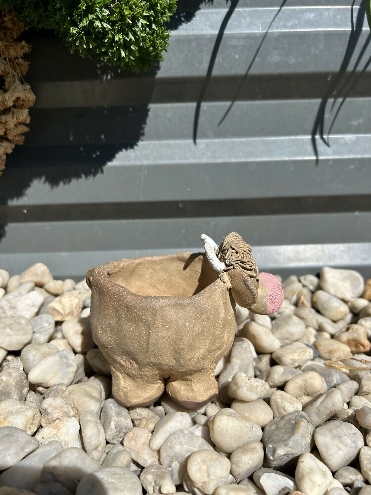 Brown Cow Planter