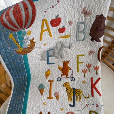 Alphabet Keepsake Quilt – Handmade Baby Playmat & Quilt
