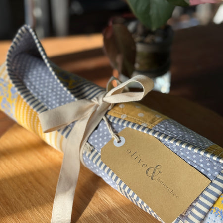 Blue Baby Chequered Quilt