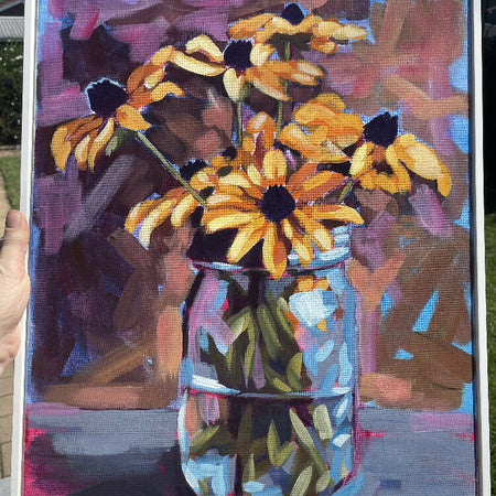 'Black-eyed Susans', still life floral