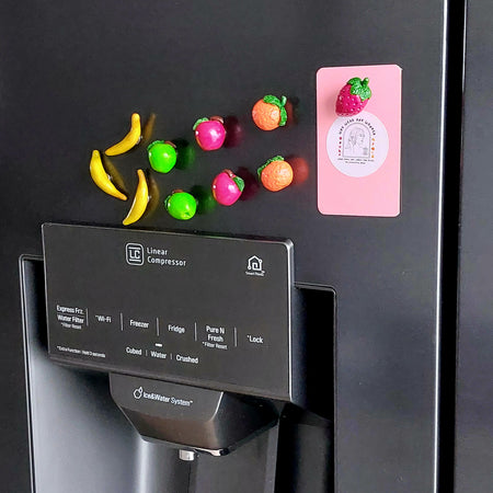 Decorative Fridge Magnets | Polymer Clay Miniature Fruit | Food Inspired
