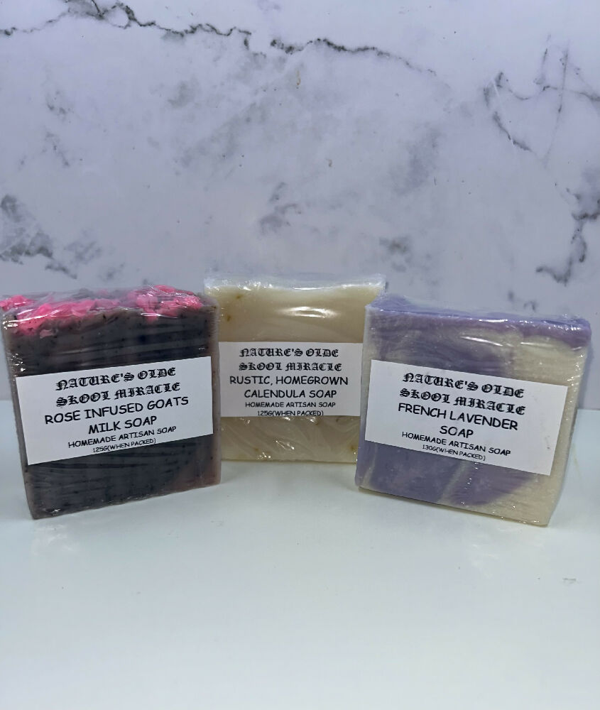 Flower infused soap gift pack