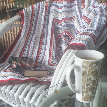 Cosy cotton lapghan for a winter snuggle