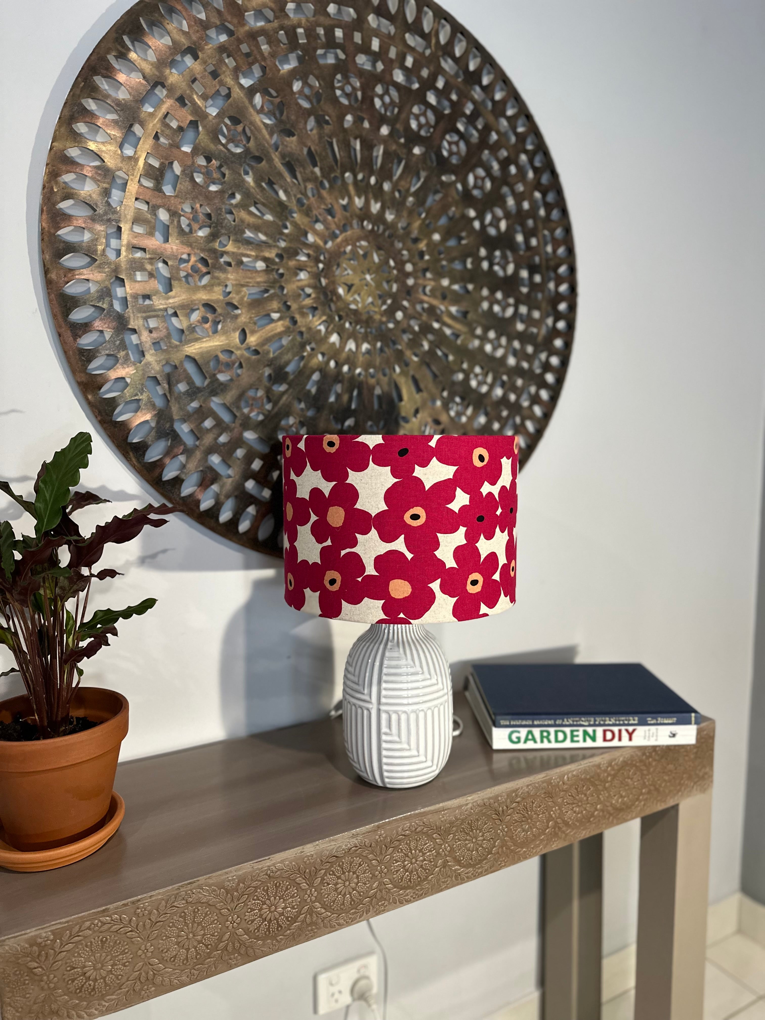 Fushsia Drum Lampshade