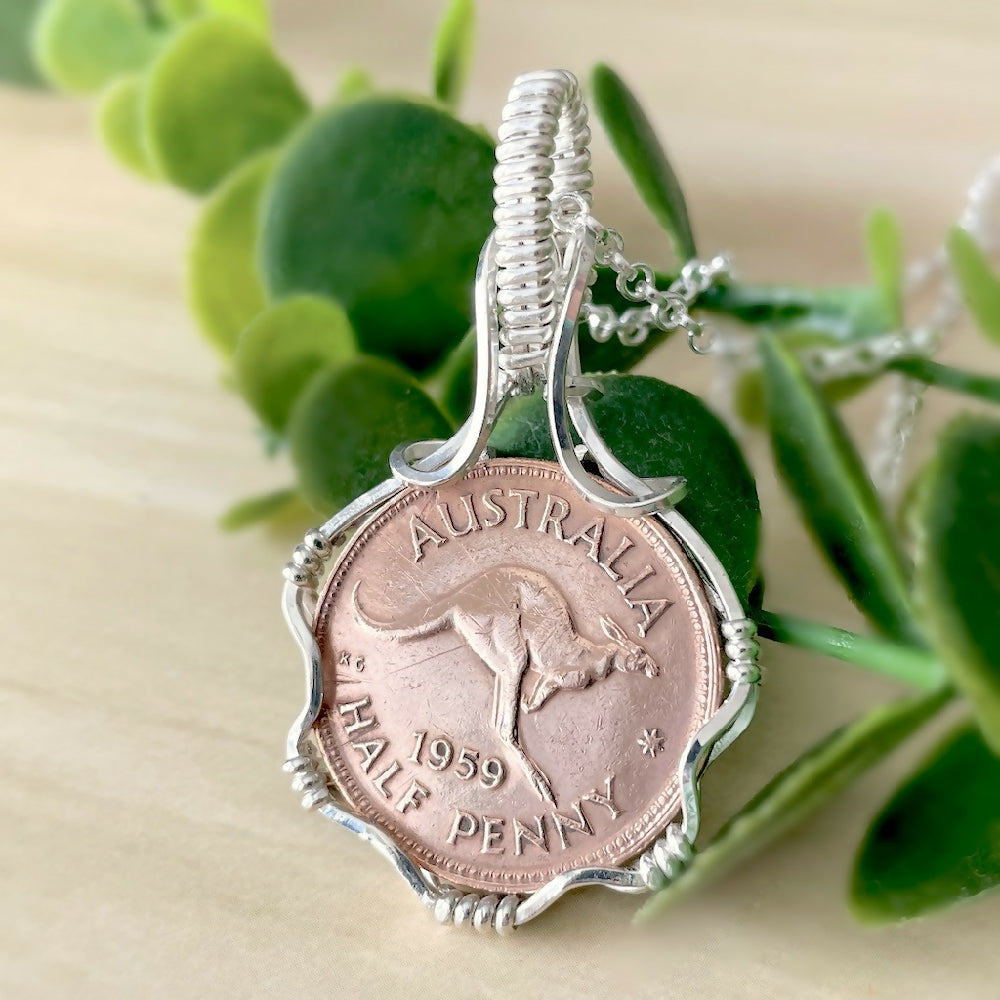 Australian Halfpenny Pendant - Choose Your Year