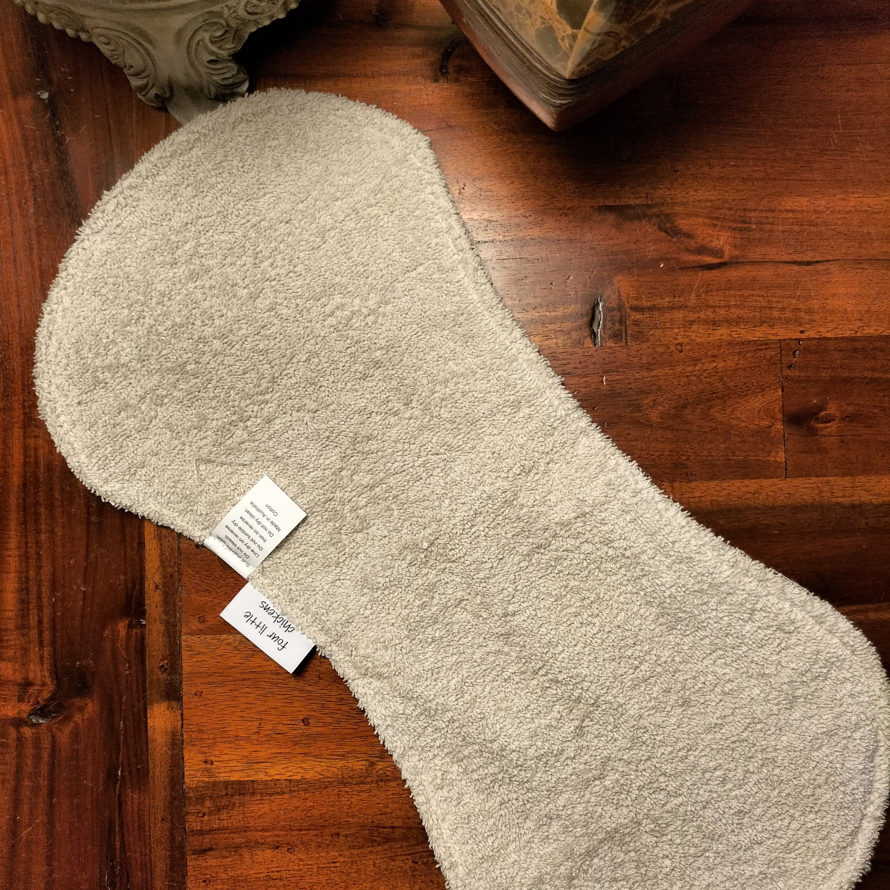 ADVENTURE BEARS BURP CLOTH STONE TOWELLING