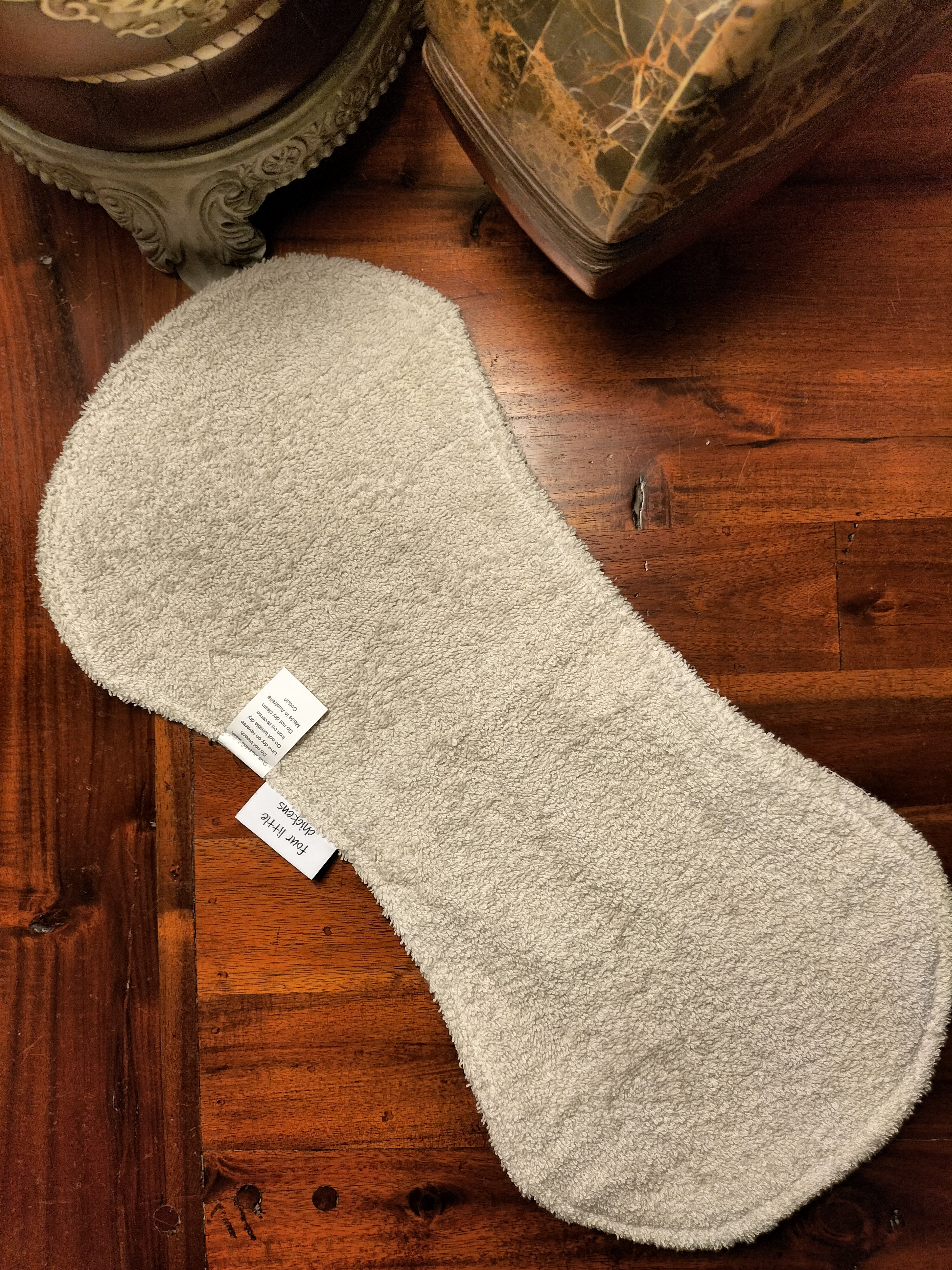 ADVENTURE BEARS BURP CLOTH STONE TOWELLING