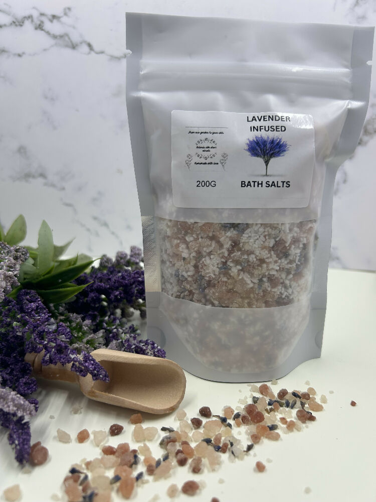 Lavender infused bath salts