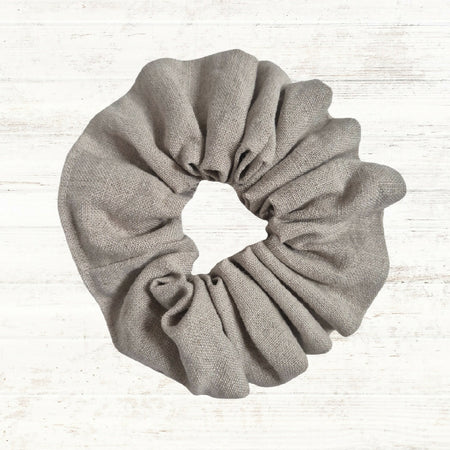 Natural Linen Scrunchie