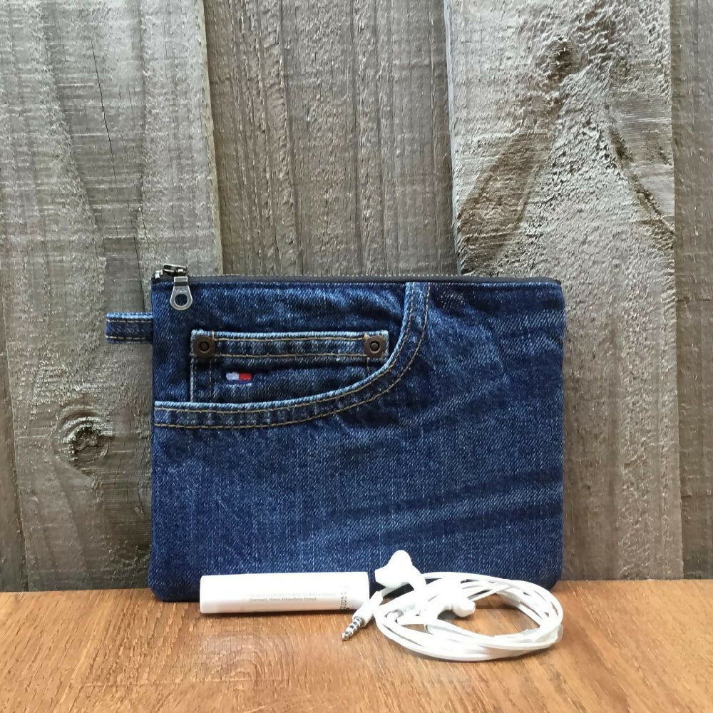 Upcycled Denim Coin Purse – Jeans Pocket