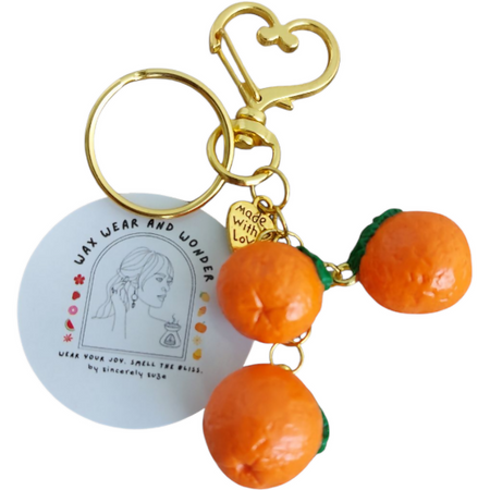 Bag Charms and Key Rings - On The Go Citrus