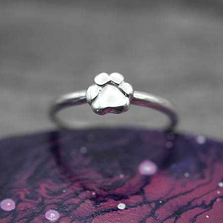 Paw Ring - Handmade Sterling Silver Ring