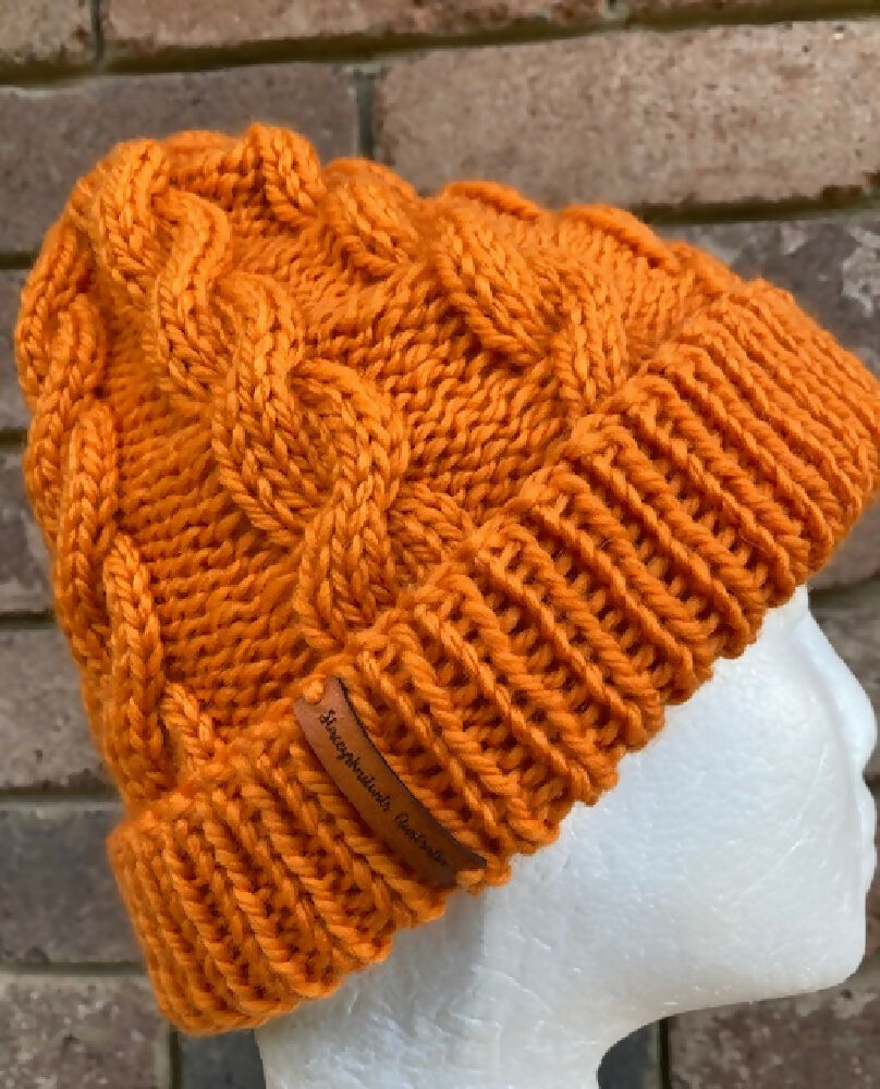 DOWNLOAD - Cable Beanie Knitting Pattern