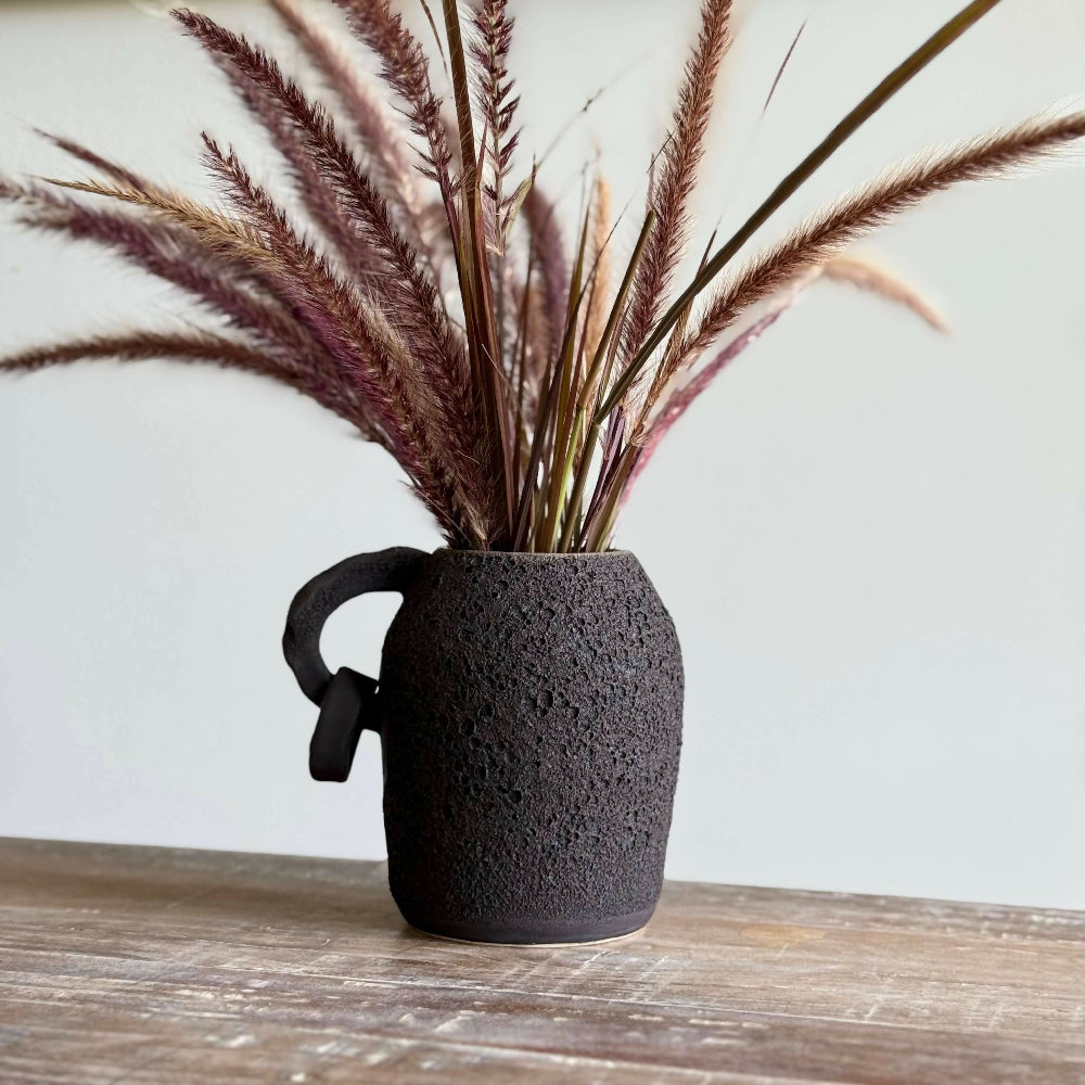 Australian-Ceramic-Pottery-Artist-Ana-Ceramica-Home-Decor-Vases-Terra-Noir-Vase-Earthy-Rustic-Wheel-Thrown-Pottery