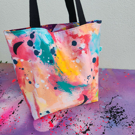 Tropical Sherbet Colourful Medium Tote Bag