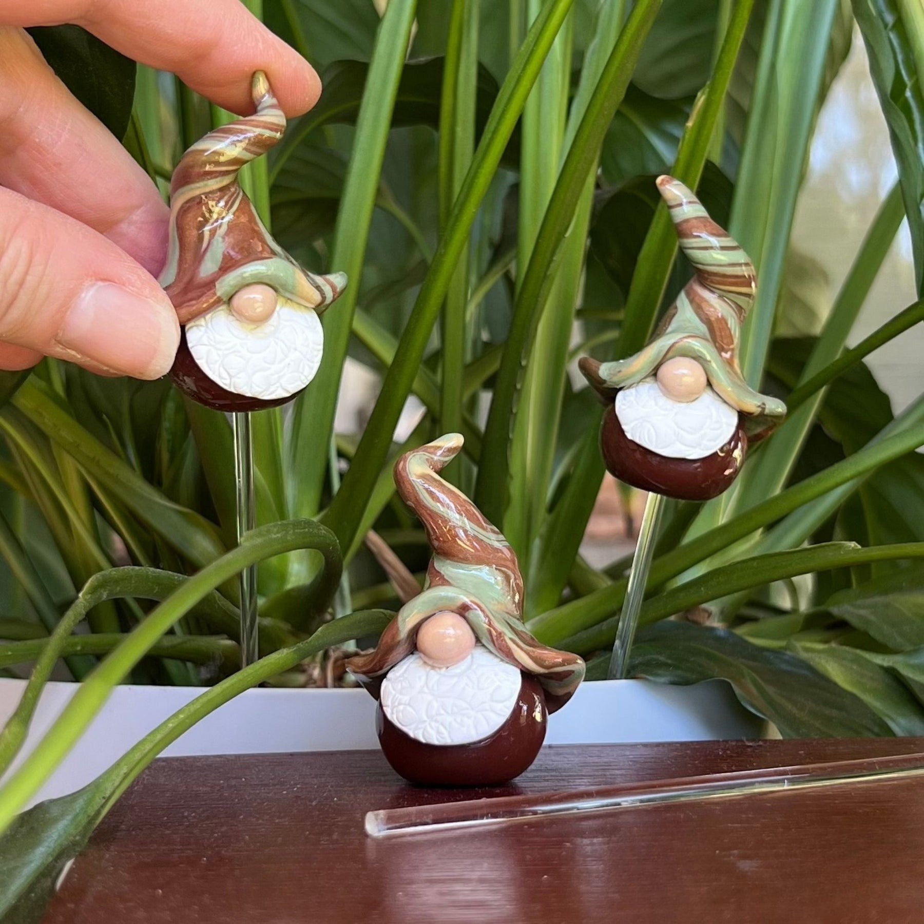 Whimsical gnome trio - Cobber, Cooee & Digger