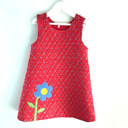 Flower Quilted Pinafore