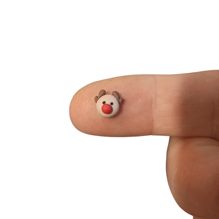 Reindeer stud earrings