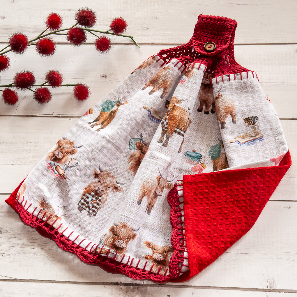 Hanging Tea Towels - Double Sided - Cotton