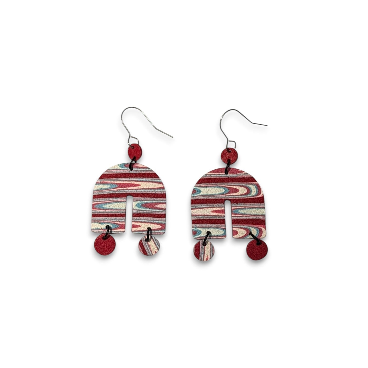 Retro Waves Arches earrings: retro curve appeal