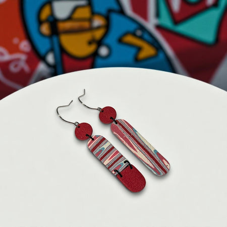 Retro Waves Long Capsule earrings: full-on retro energy