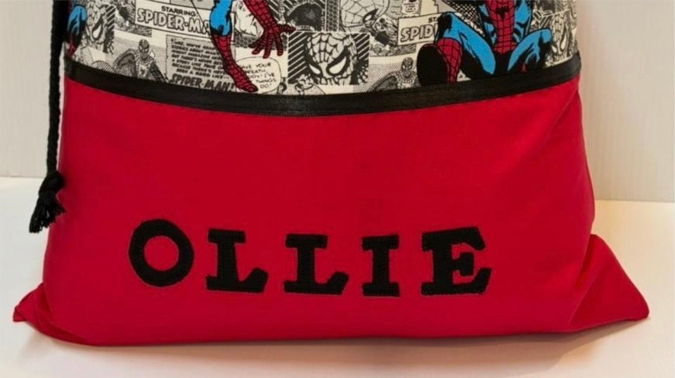 Children's Library Bag , Handmade, Personalised