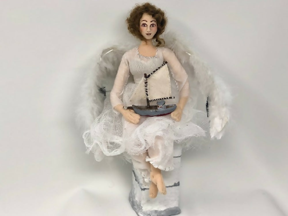 Angel of the sea Cloth Art Doll