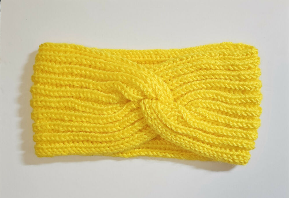 Handknit earwarmer, soft acrylic