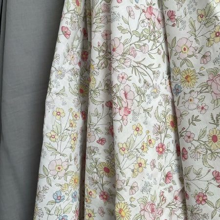 Baby Wraps Bundle x 2 / Muslin Cotton / Grey & Flower Garden