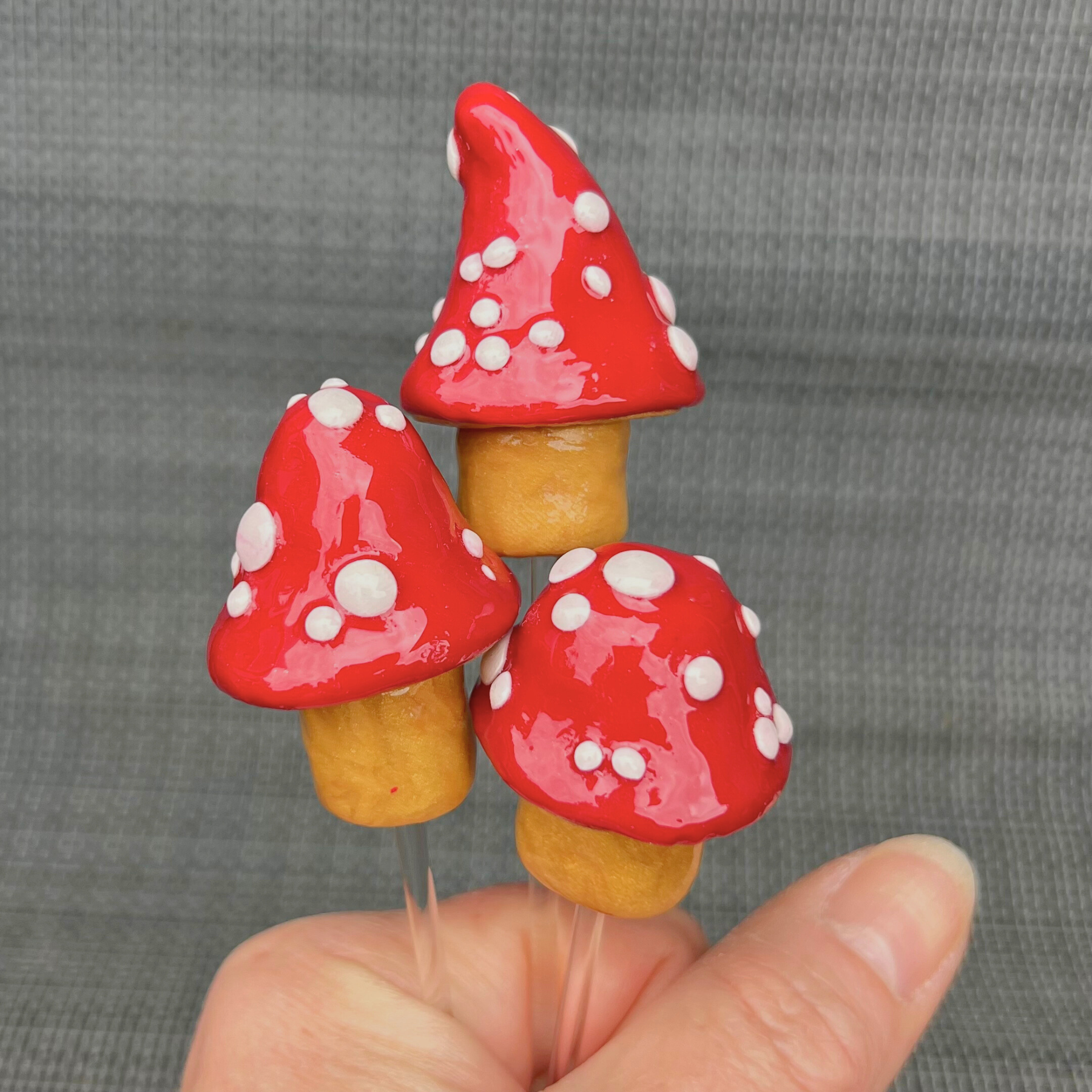 Whimsical toadstool trio - 'Sophia'