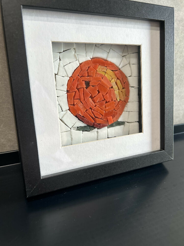 Smalti Mosaic Framed Orange