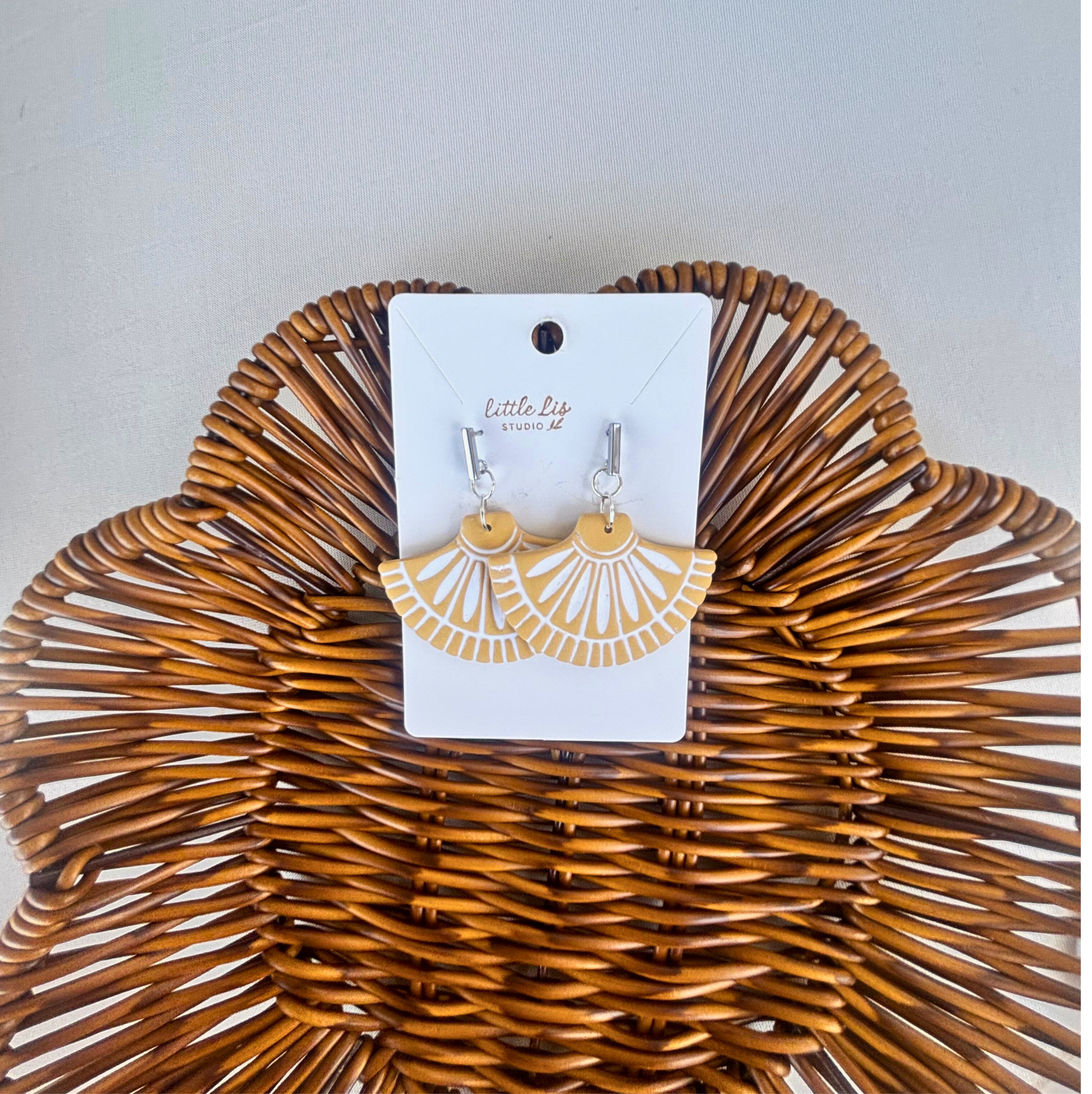 "Georgia" - Inlay Dangle Earring