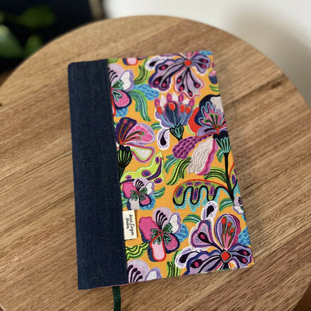 Notebook Cover - Bright Pansies - A5