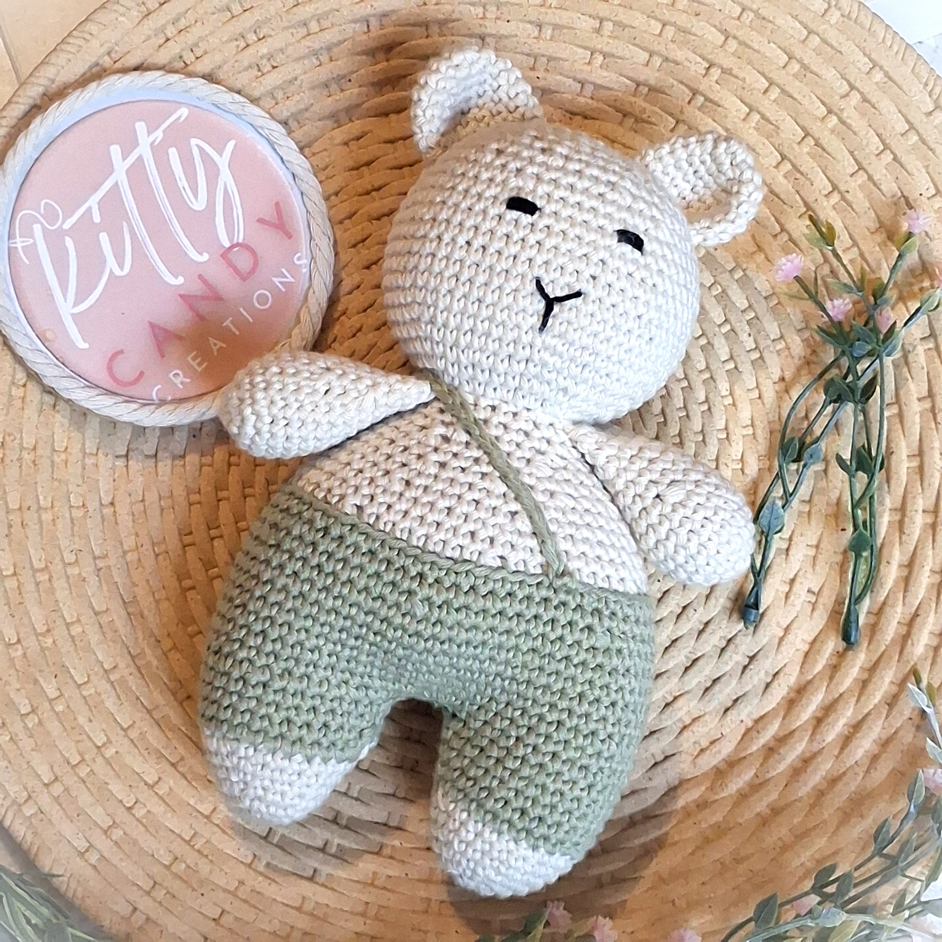 Handmade Crochet Toy Tubby Bear - 100% Cotton