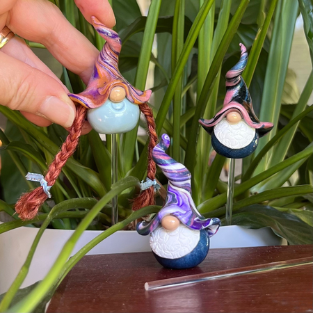 Whimsical gnome trio - Bramble, Cobble & Isobel