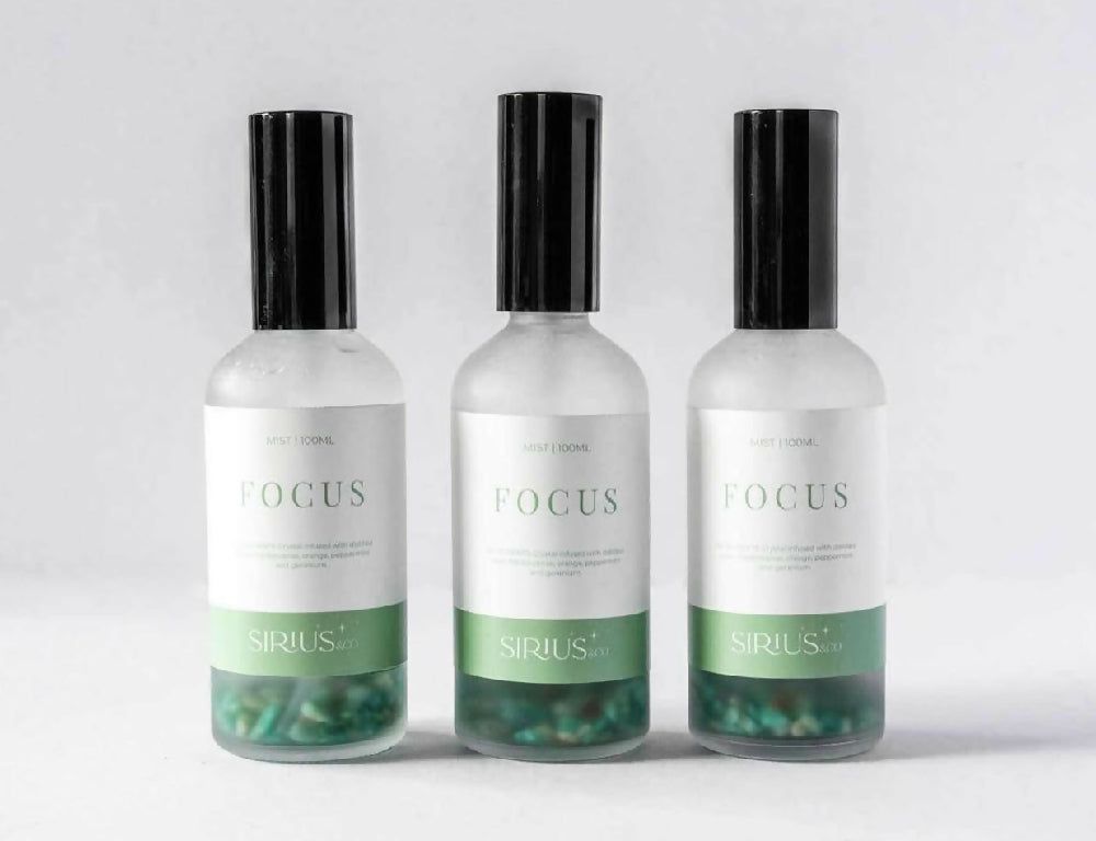 Focus Mist infused with Fluorite Crystals 100ml