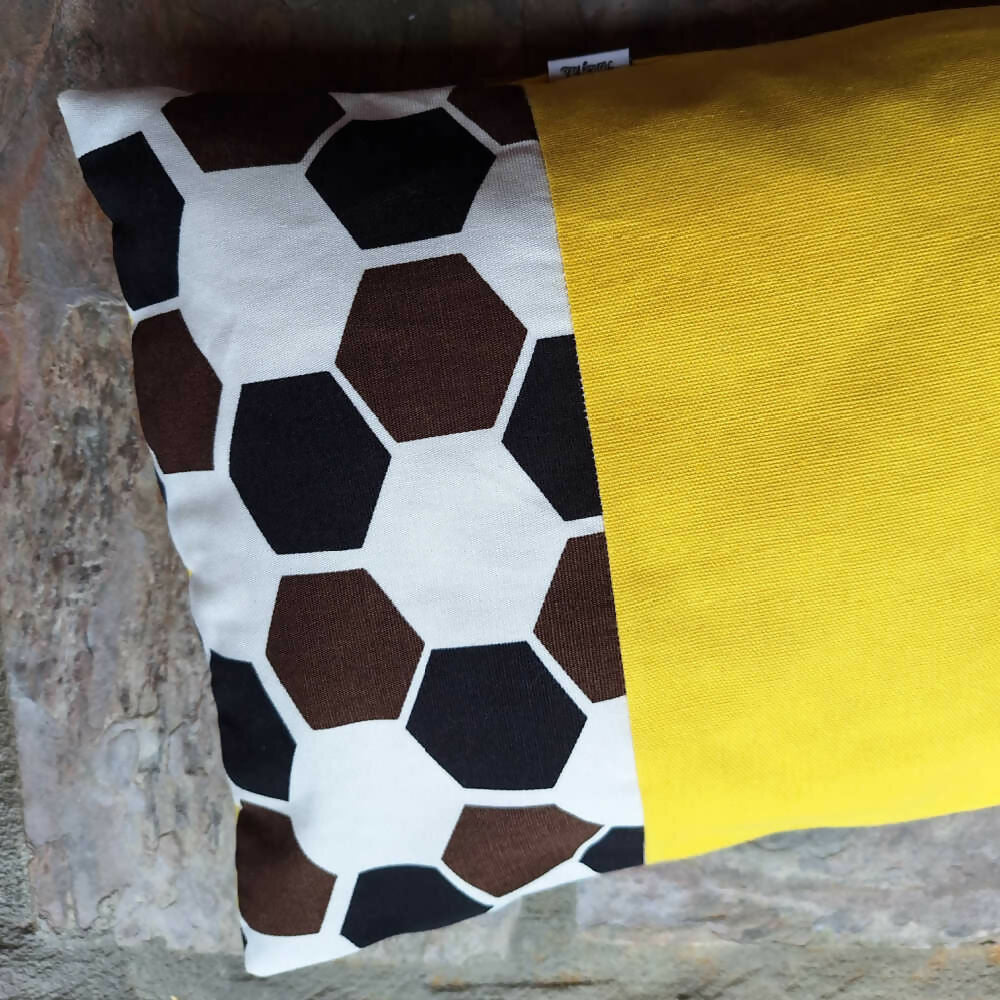 Travel Pillow | Yellow, Black & White