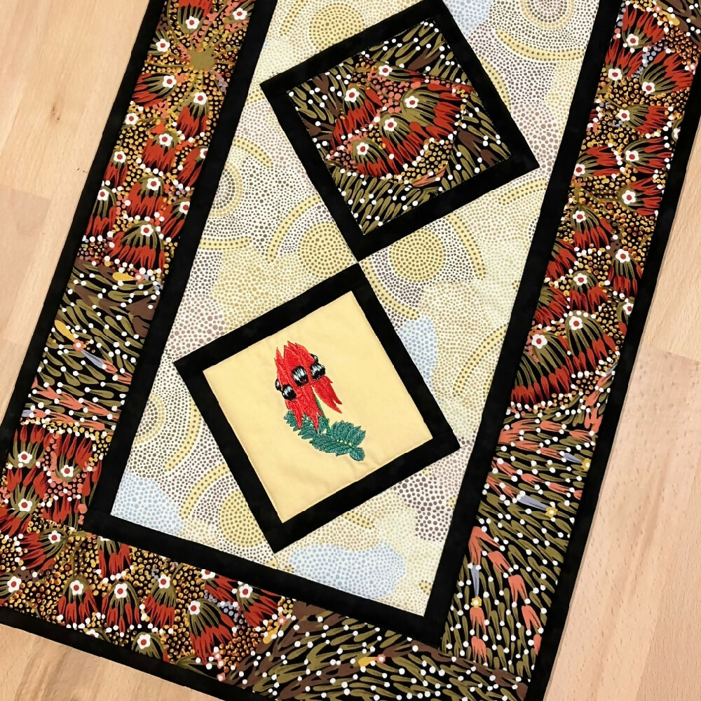 table-runner-handmade-Australia-Sturts-desert-pea_26