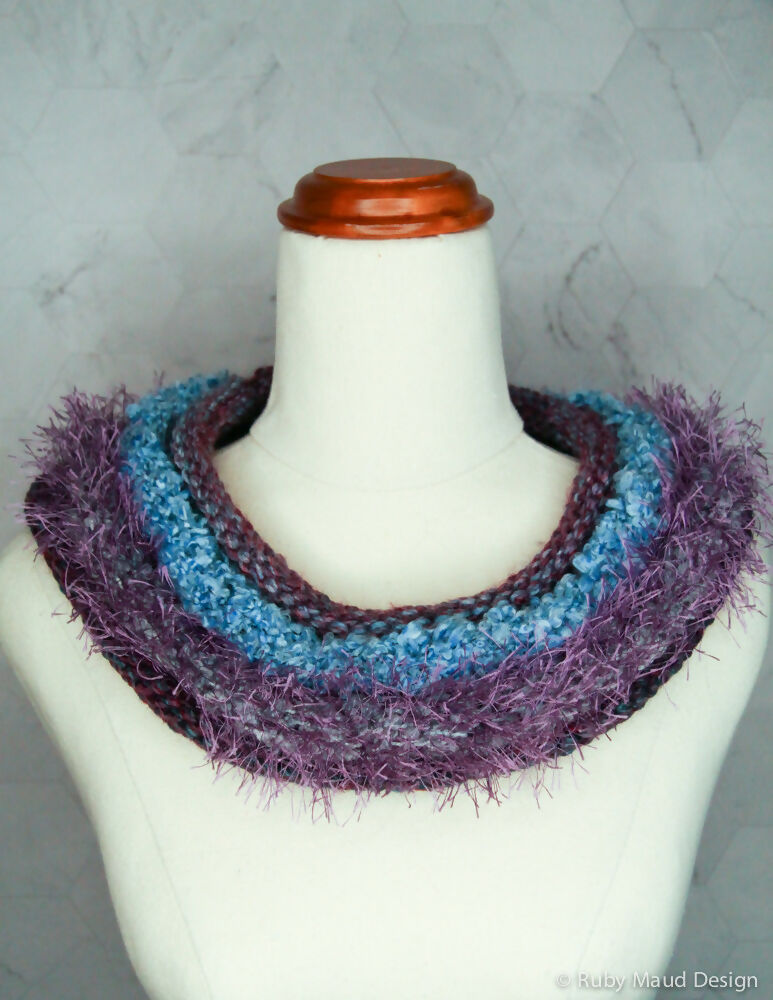 Jacaranda Avenue Hand Knitted Cowl