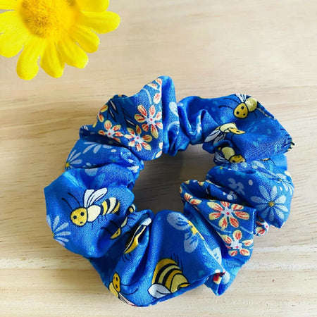 Scrunchie Petite Size 'Bees' fabric