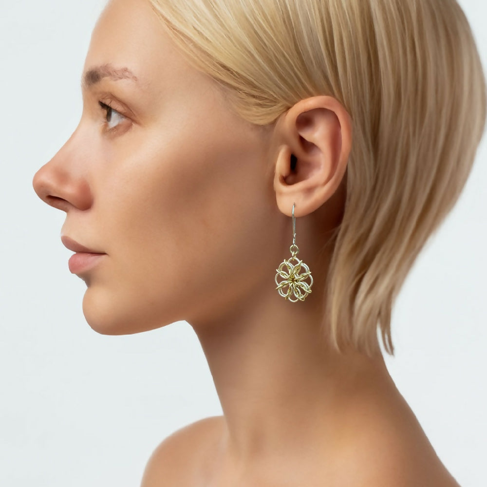 Solstice chain dangle earrings