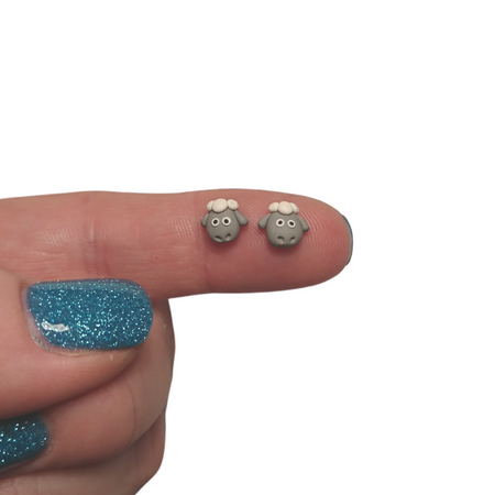 Sheep stud earrings