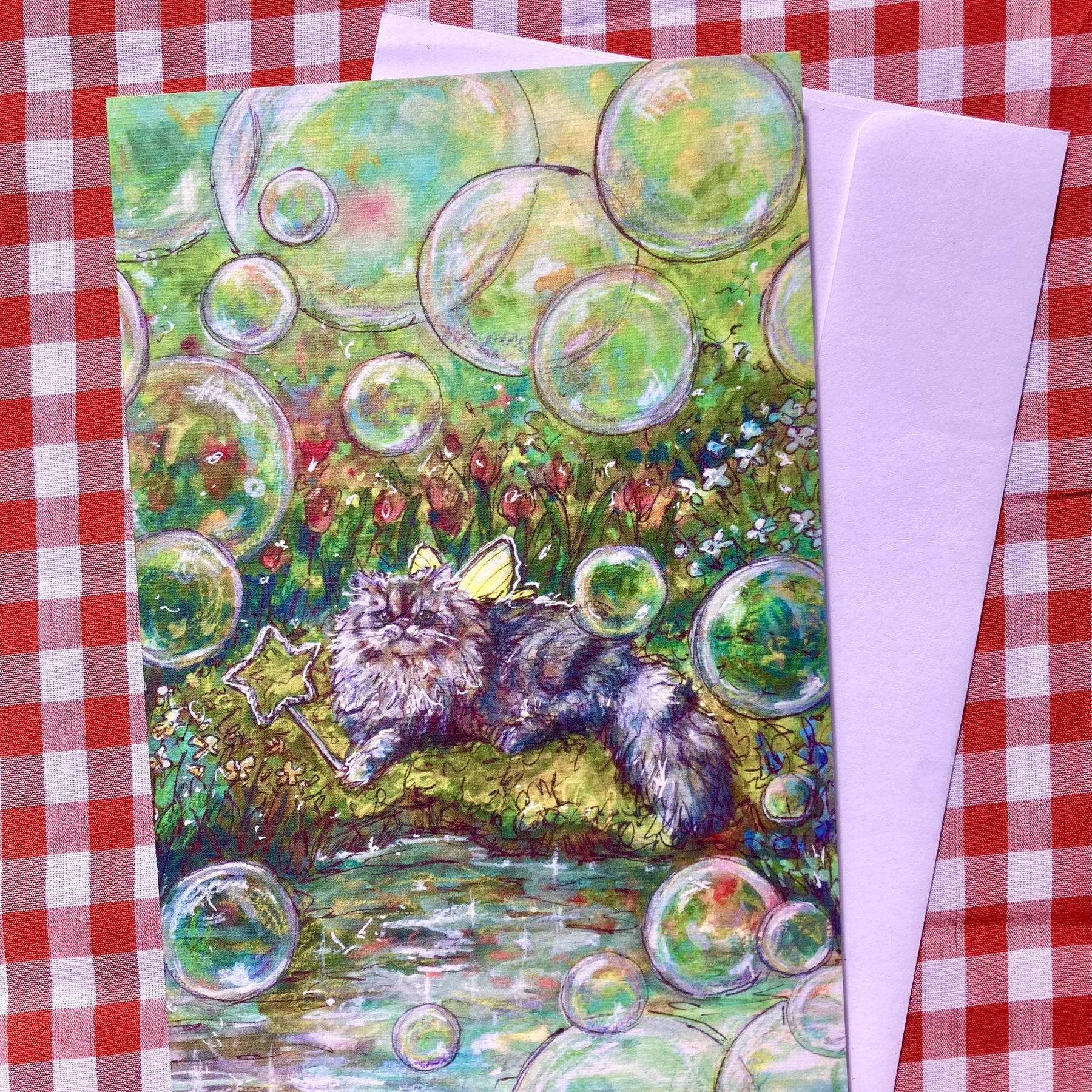 Fairy Cat Greeting Cards
