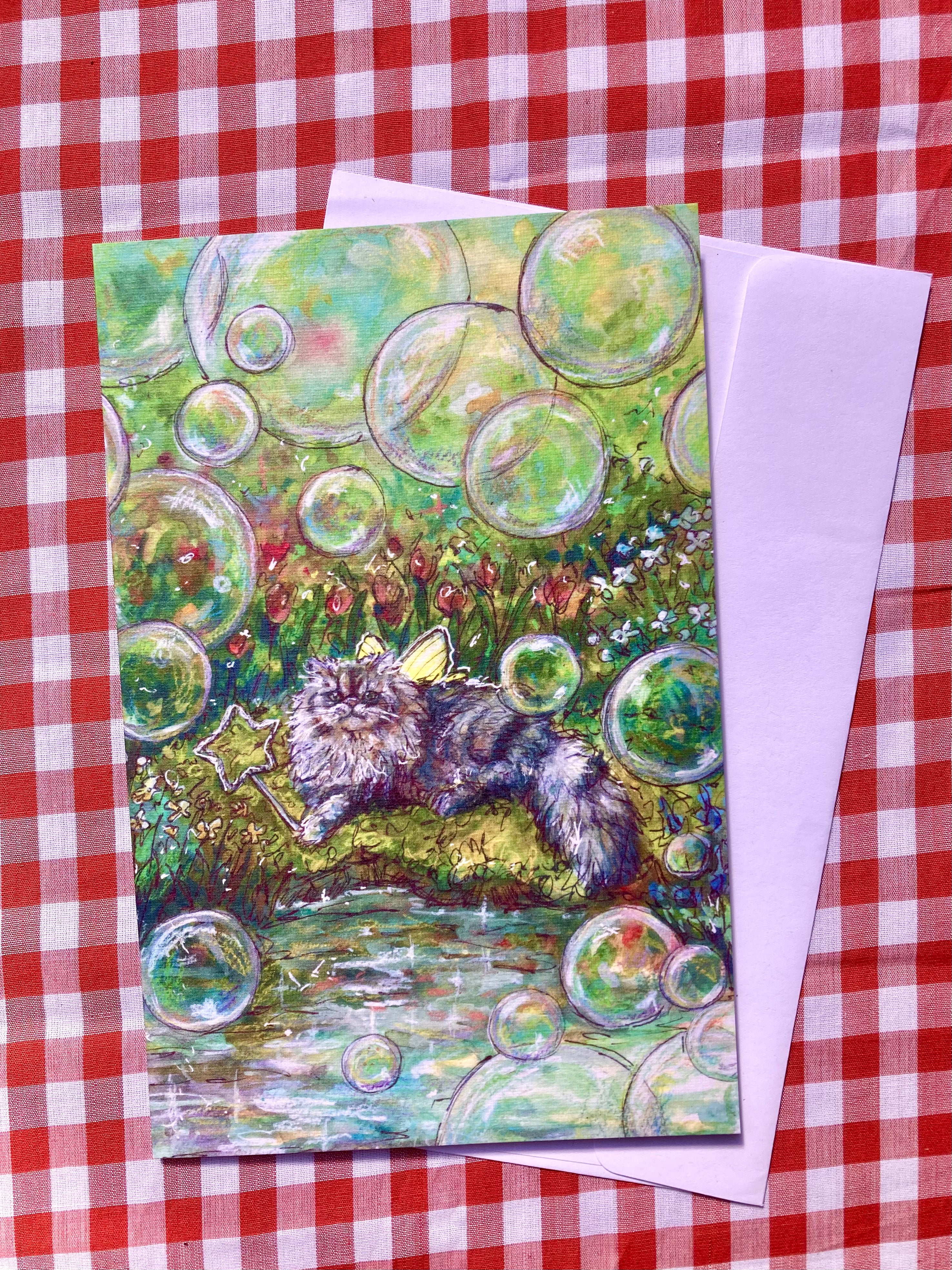 Fairy Cat Greeting Cards