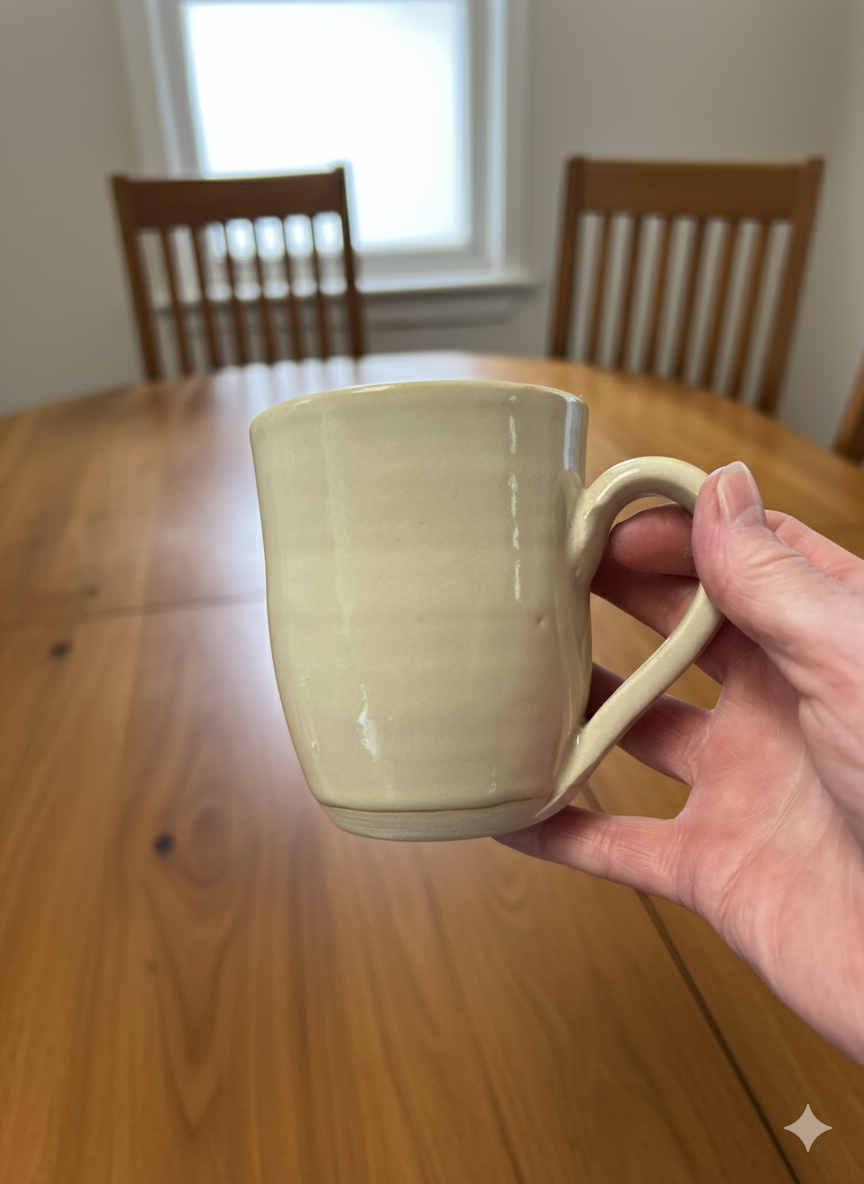 SALE! Handmade set of 6 Shino Glazed Coffee Cups