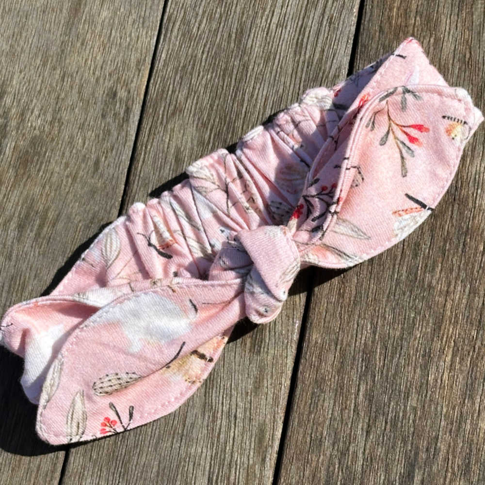 Baby Pants, Bib, Headband | Size 1 |Rabbits