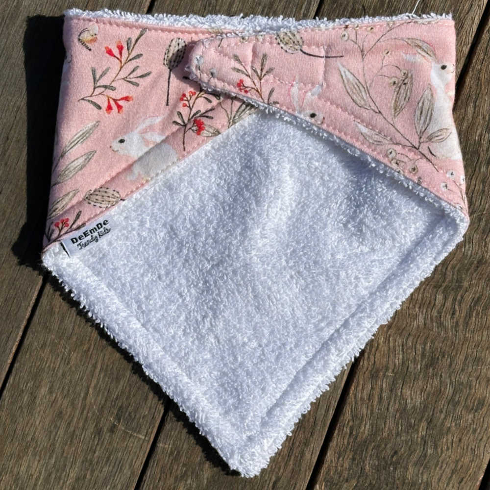 Baby Pants, Bib, Headband | Size 1 |Rabbits